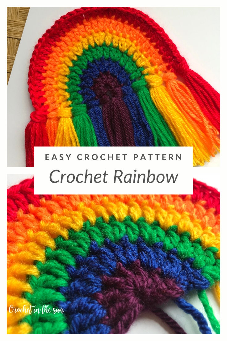 Rainbow Crochet Pattern, Pride Decor, Beginner Friendly (PDF Download)
