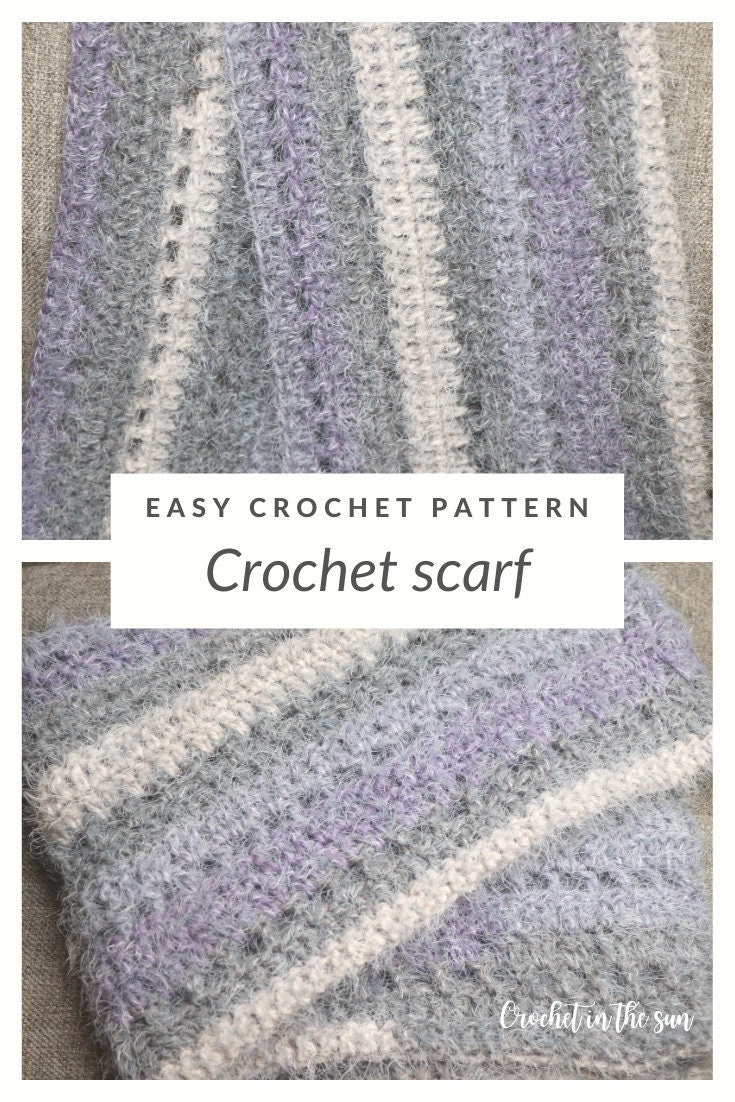 Crochet Scarf Pattern, Easy One Skein Infinity Scarf (PDF Download)