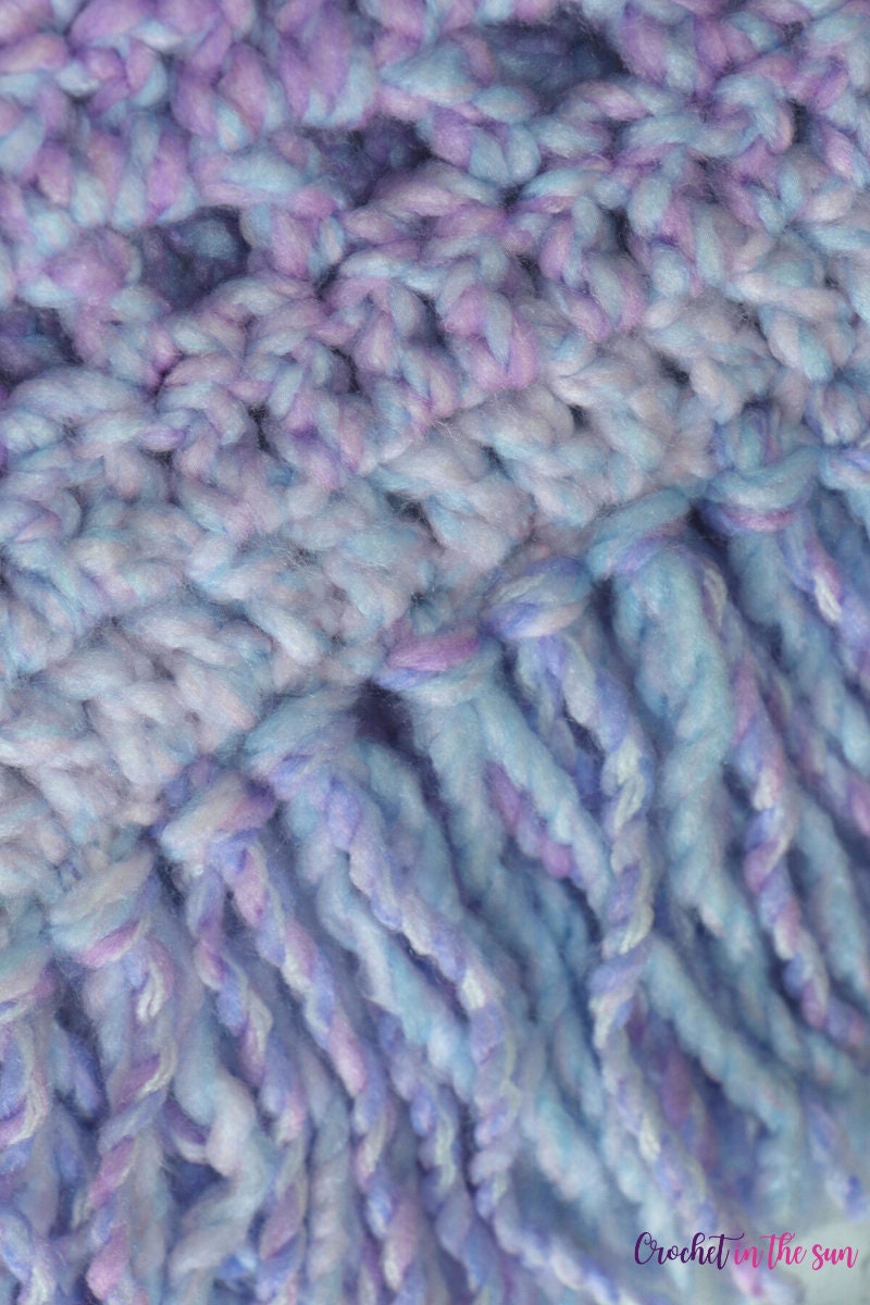 Simple Chunky Scarf Crochet Pattern, Beginner Friendly (PDF Download)