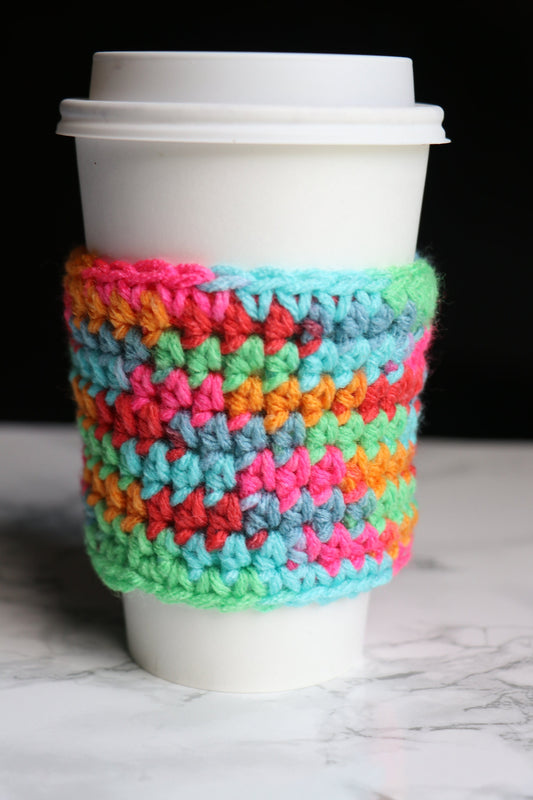 Crochet Cup Cozy Pattern, Easy 30-Minute Beginner Project (PDF Download)