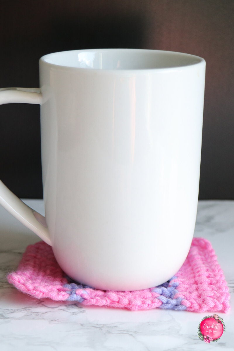 Beginner Crochet Coaster Pattern, 30 Minute DIY (PDF Download)