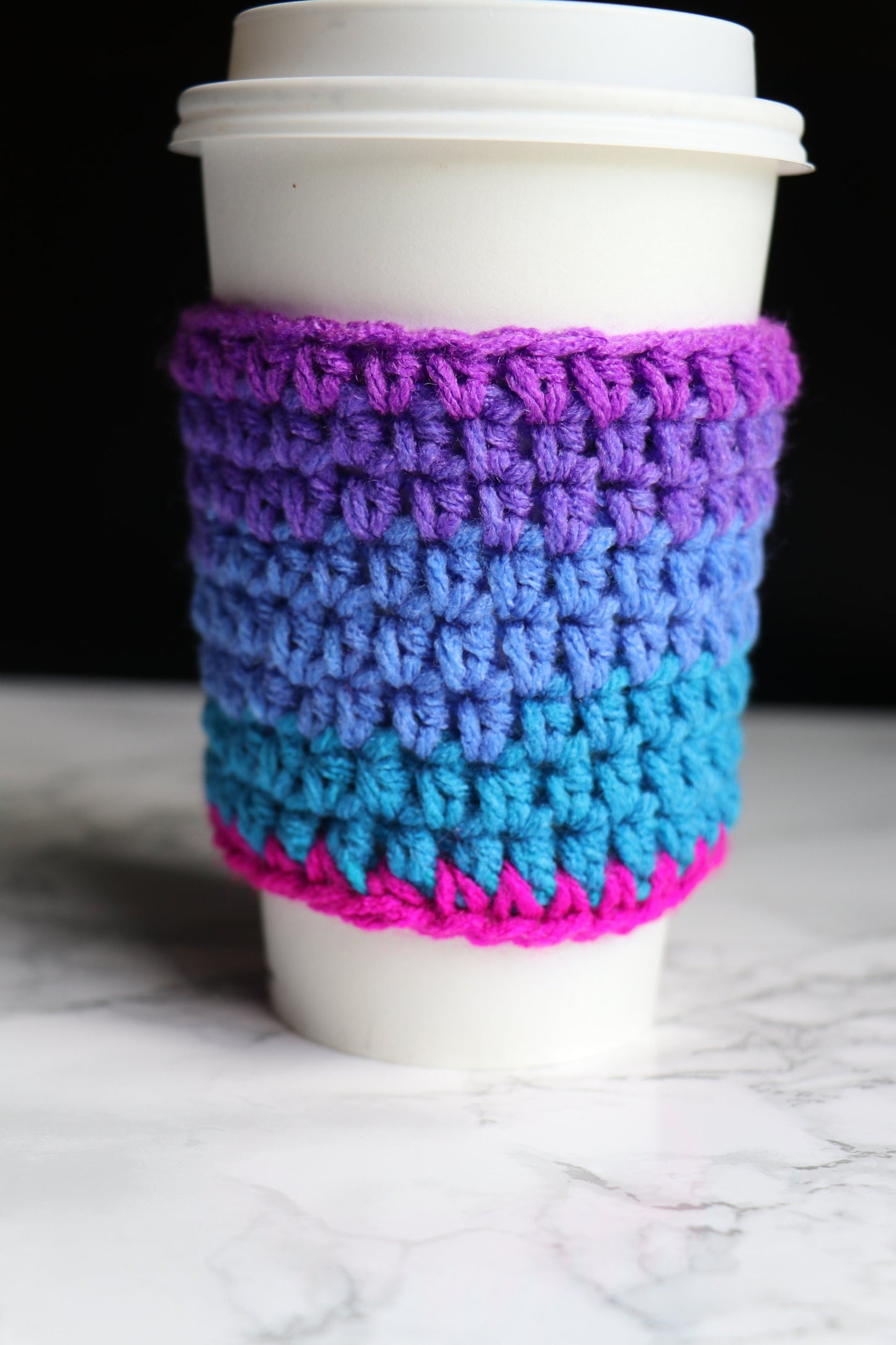 Crochet Cup Cozy Pattern, Easy 30-Minute Beginner Project (PDF Download)