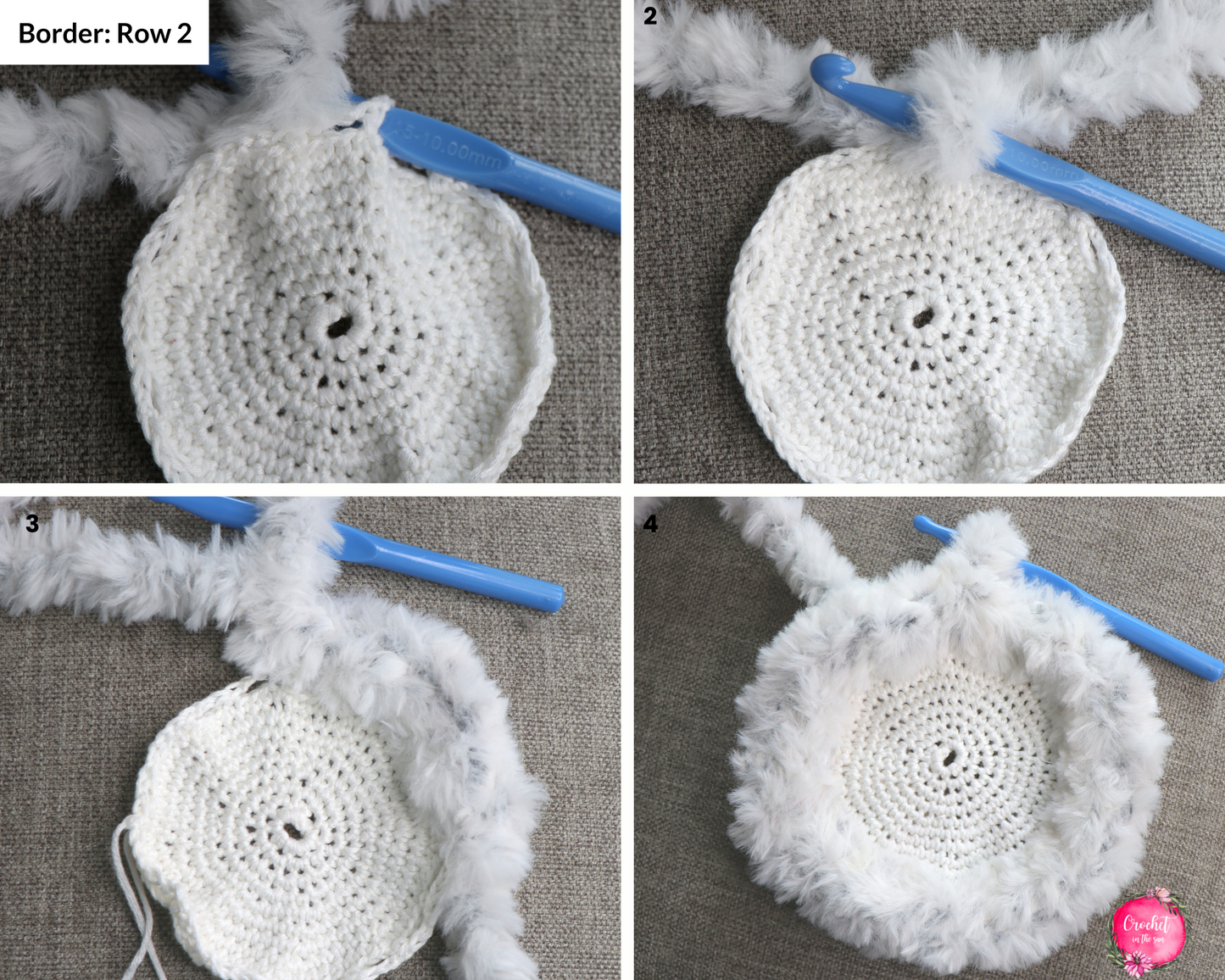 Crochet coaster pattern, cozy mug rug pattern (PDF DOWNLOAD)