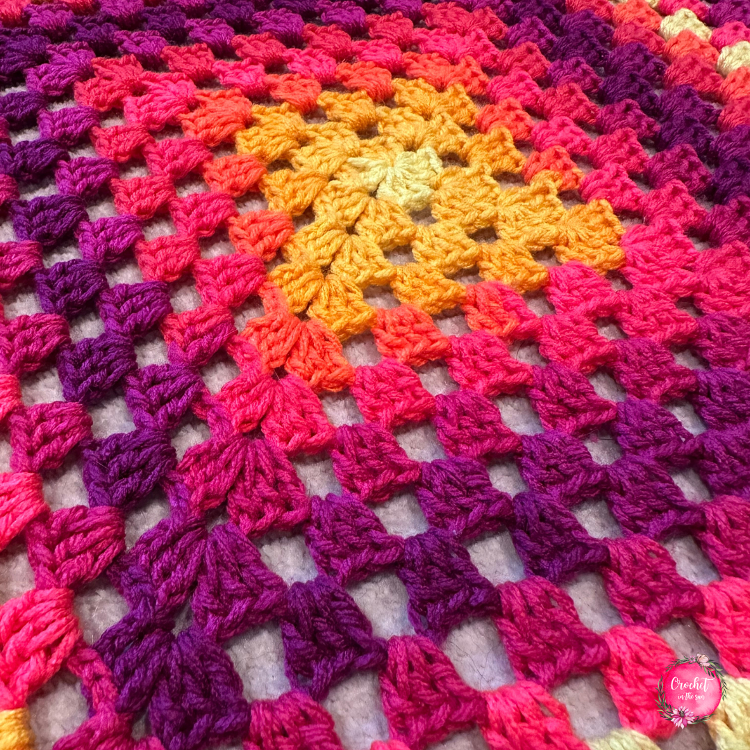 Granny Square Crochet Pattern - Beginner Friendly Blanket (PDF Download)