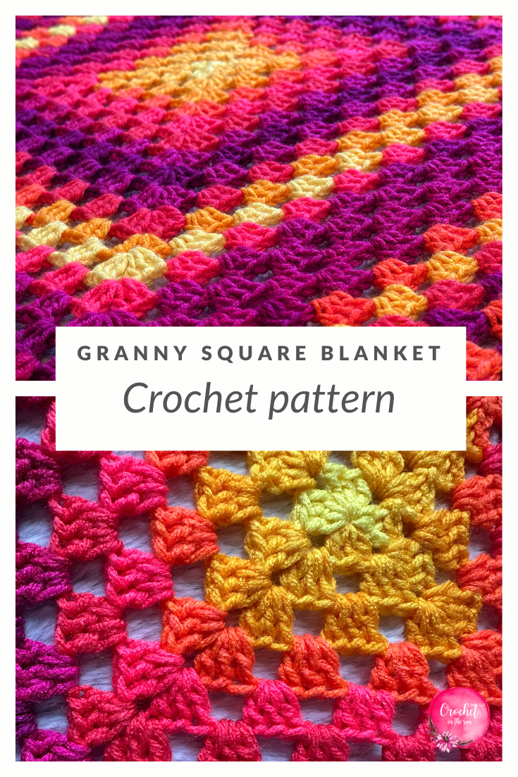 Granny Square Crochet Pattern - Beginner Friendly Blanket (PDF Download)