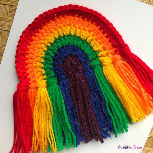 Rainbow Crochet Pattern, Pride Decor, Beginner Friendly (PDF Download)