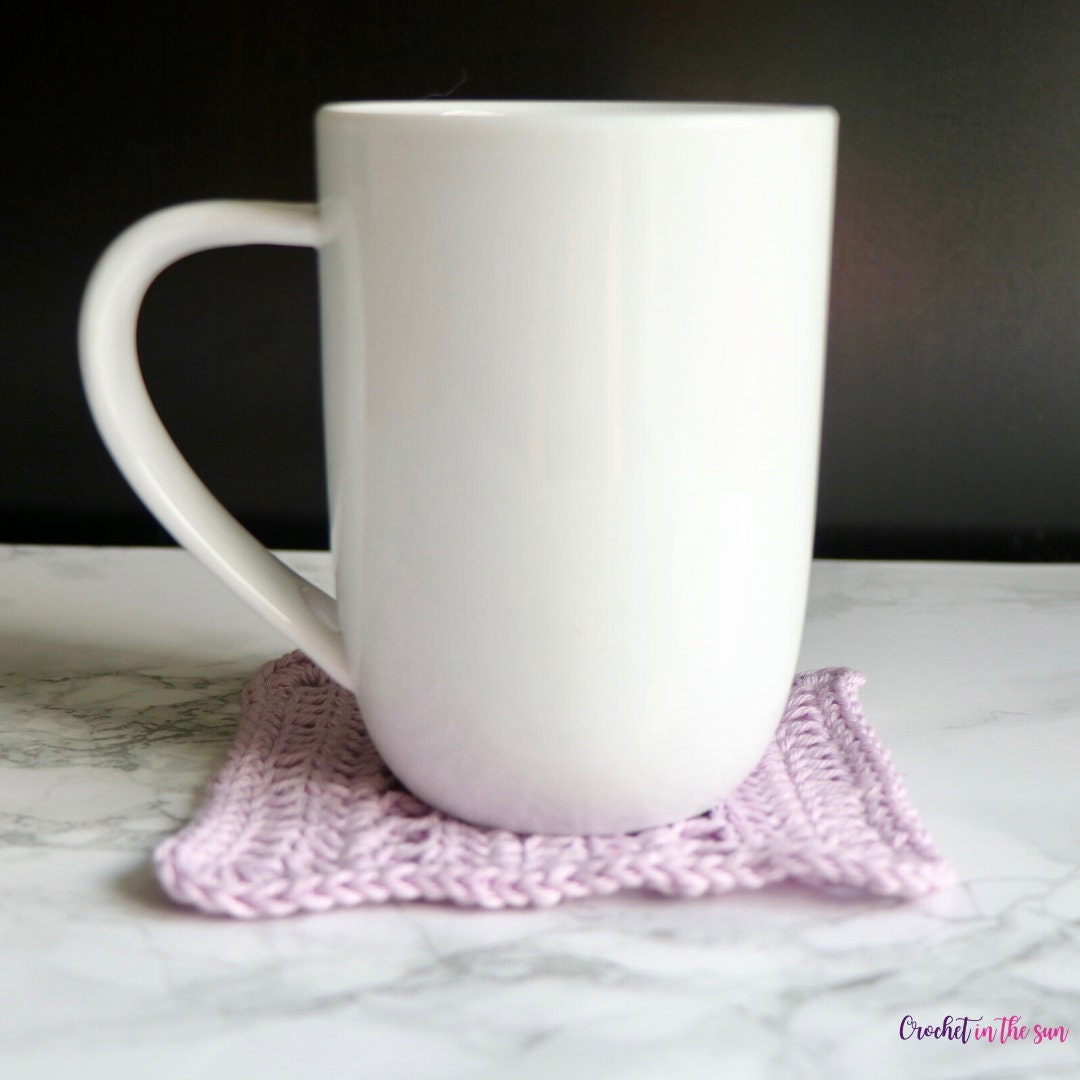 Beginner Crochet Coaster Pattern, 30 Minute DIY (PDF Download)