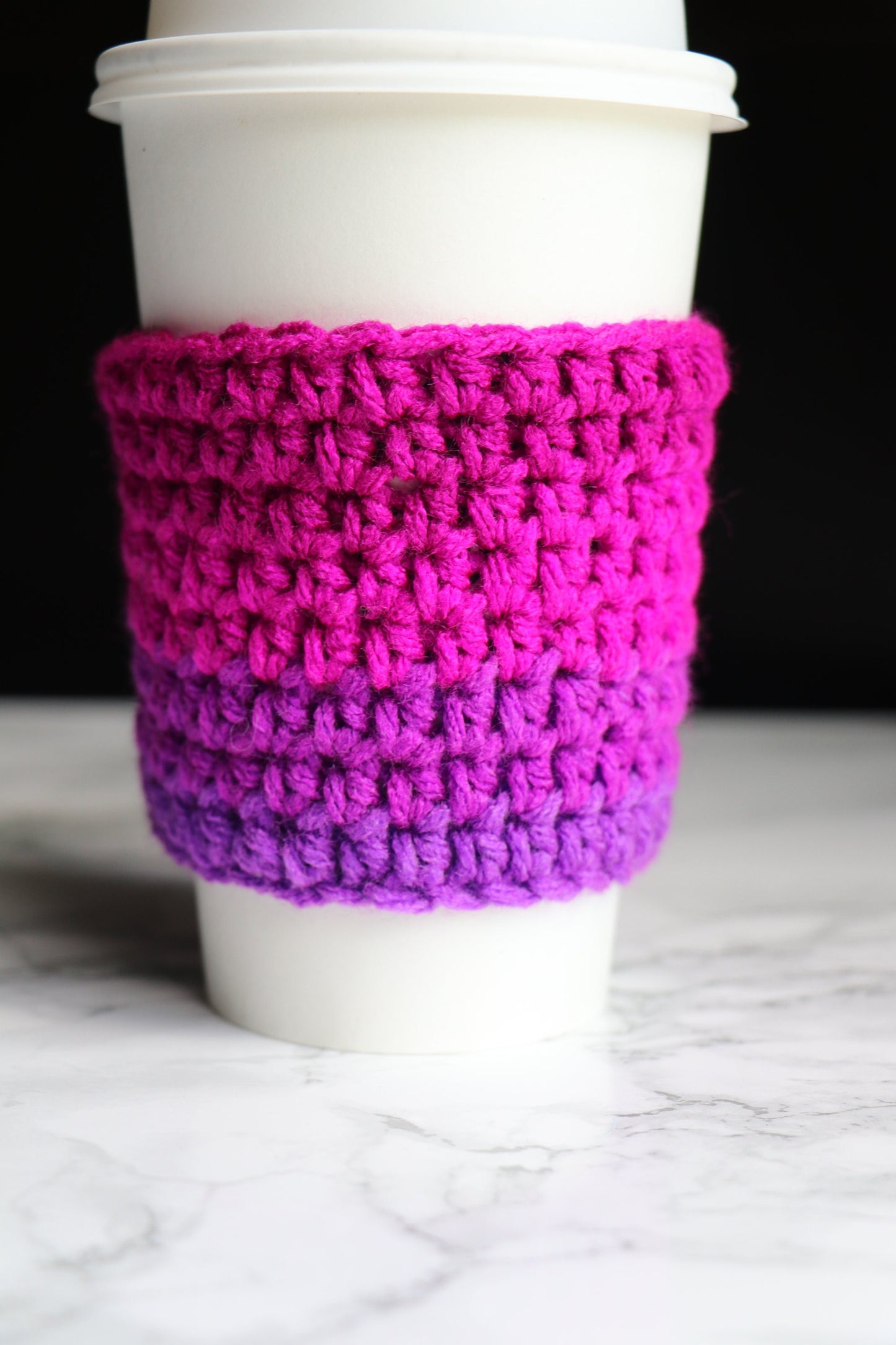 Crochet Cup Cozy Pattern, Easy 30-Minute Beginner Project (PDF Download)