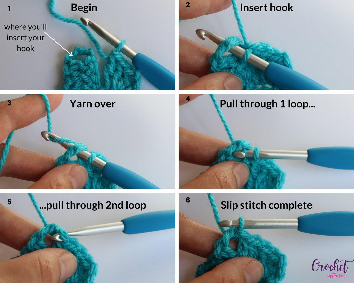 How to Crochet - Beginner's Crochet Guide – Photo Tutorial (PDF Download)