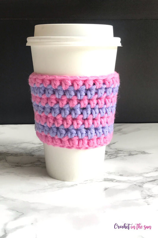 Crochet Pattern Bundle, Beginner's Guide, Cup Cozy, Rainbow, Scarf (PDF Download)